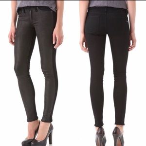 🆕 Rag & Bone The Hyde (Coal) Leather Skinny Jeans